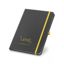Notepad, Imitation leather, Yellow