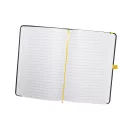 Notepad, Imitation leather, Yellow