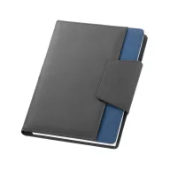   Carnetel cu inchidere magnetica si buzunar exterior, 80 pagini, Everestus, RL, piele ecologica si poliester, albastru inchis