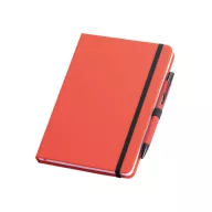   Set pix si agenda A5 cu pagini veline, Everestus, BL04, piele ecologica, rosu
