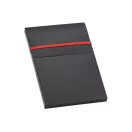 Set pix si agenda A5 cu pagini veline, Everestus, BL04, piele ecologica, rosu