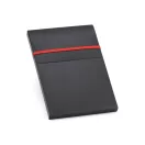 Set pix si agenda A5 cu pagini veline, Everestus, BL04, piele ecologica, rosu