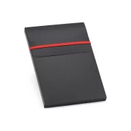   Set pix si agenda A5 cu pagini veline, Everestus, BL04, piele ecologica, rosu
