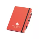 Set pix si agenda A5 cu pagini veline, Everestus, BL04, piele ecologica, rosu