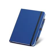   Agenda cu pix, Everestus, 2610E18728, A5, Velina, 155x214x13 mm, Piele ecologica, Albastru Royal