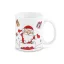 Cana cu motive de Craciun, 350 ml, ø81x97 mm, Everestus, 20SEP0665, Ceramica, Multicolor