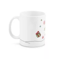   Cana cu motive de Craciun, 350 ml, ø81x97 mm, Everestus, 20SEP0665, Ceramica, Multicolor