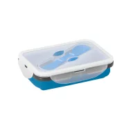   Caserola ermetica retractabila, 21MAR1247, 640 ml, Everestus, 170x110x66 mm, Silicon, Polipropilena, Albastru