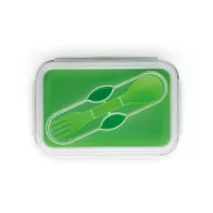   Caserola ermetica retractabila, 21MAR1250, 640 ml, Everestus, 170x110x66 mm, Silicon, Polipropilena, Verde