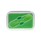Caserola ermetica retractabila, 21MAR1250, 640 ml, Everestus, 170x110x66 mm, Silicon, Polipropilena, Verde