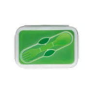   Caserola ermetica retractabila, 21MAR1250, 640 ml, Everestus, 170x110x66 mm, Silicon, Polipropilena, Verde