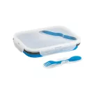 Caserola etansa retractabila, 21MAR1233, 480-760 ml, Everestus, 212x153x73 mm, Silicon, Polipropilena, Albastru