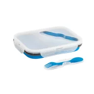   Caserola etansa retractabila, 21MAR1233, 480-760 ml, Everestus, 212x153x73 mm, Silicon, Polipropilena, Albastru