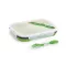 Caserola etansa retractabila, 21MAR1235, 480-760 ml, Everestus, 212x153x73 mm, Silicon, Polipropilena, Verde
