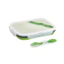 Caserola etansa retractabila, 21MAR1235, 480-760 ml, Everestus, 212x153x73 mm, Silicon, Polipropilena, Verde