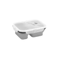   Caserola etansa retractabila, 21MAR1234, 480-760 ml, Everestus, 212x153x73 mm, Silicon, Polipropilena, Gri