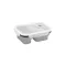 Caserola etansa retractabila, 21MAR1234, 480-760 ml, Everestus, 212x153x73 mm, Silicon, Polipropilena, Gri