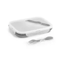   Caserola etansa retractabila, 21MAR1234, 480-760 ml, Everestus, 212x153x73 mm, Silicon, Polipropilena, Gri