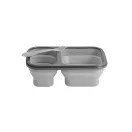 Caserola etansa retractabila, 21MAR1234, 480-760 ml, Everestus, 212x153x73 mm, Silicon, Polipropilena, Gri