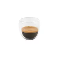   Set 2 cesti de cafea, Everestus, 20IAN1140, Transparent, Sticla