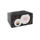 Set 2 cesti de cafea, Everestus, 20IAN1140, Transparent, Sticla