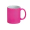 Cana ceramica 350 ml cu finisare neon mat, Everestus, 20IAN1148, Fuchsia