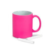   Cana ceramica 350 ml cu finisare neon mat, Everestus, 20IAN1148, Fuchsia