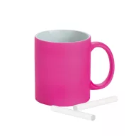   Cana ceramica 350 ml cu finisare neon mat, Everestus, 20IAN1148, Fuchsia