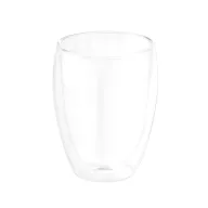   Set 2 cesti 350 ml, perete dublu, Everestus, NB, sticla, transparent