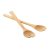 Set of 2 salad servers, Bamboo, Natural