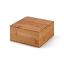 Cutie de ceaiuri cu 4 compartimente, inchidere magnetica, Everestus, TA02, bambus, natur