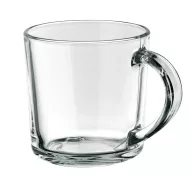   Cana 280 ml cu un zambet pe partea inferioara, Everestus, 20FEB0838, Sticla, Transparent