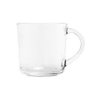   Cana 280 ml cu un zambet pe partea inferioara, Everestus, 20FEB0838, Sticla, Transparent