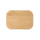 Caserola pentru pranz, Everestus, 22FEB0059, 800 ml, 165x115x52 mm, Otel, Bambus, Natur