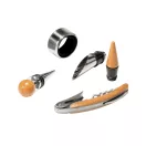 Set 5 accesorii vin, in cutie, Everestus, WE, pluta, natur