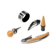 Set 5 accesorii vin, in cutie, Everestus, WE, pluta, natur