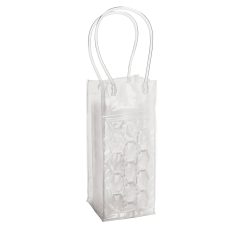 Cooler bag for 1 bottle, PVC, Transparent