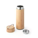 Termos, Everestus, 18SEP4297, 440 ml,  Ø70x215 mm, Bambus, Otel, Natur