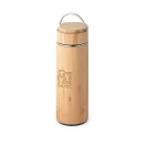 Termos, Everestus, 18SEP4297, 440 ml,  Ø70x215 mm, Bambus, Otel, Natur