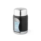 Termos pentru alimente, Everestus, 18SEP4235, 550 ml,  Ø95x154 mm, Otel, Negru