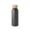 Sticla de apa, Everestus, 42FEB232459, 550 ml, Ø65x197 mm, Aluminiu, Bambus, Gri Inchis