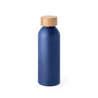   Sticla de apa, Everestus, 42FEB232458, 550 ml, Ø65x197 mm, Aluminiu, Bambus, Albastru Marin