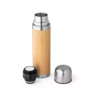 Termos, Everestus, 18SEP4229, 450 ml,  Ø63x251 mm, Bambus, Otel, Natur