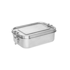   Caserola pentru pranz, 750 ml, 2401E15143, Everestus, 170x119x57 mm, Aluminiu, Argintiu satinat