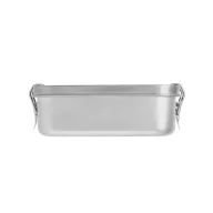  Caserola pentru pranz, 750 ml, 2401E15143, Everestus, 170x119x57 mm, Aluminiu, Argintiu satinat