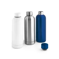   Sticla de apa 550 ml, 2410E23613, Everestus, ø73 x 222 mm, Otel, Alb