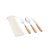 Set de tacamuri, 2502E16017, Everestus, 250 x 60 mm, Otel, Lemn, Natur