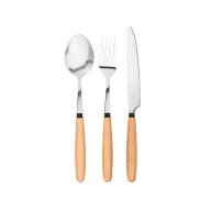   Set de tacamuri, 2502E16017, Everestus, 250 x 60 mm, Otel, Lemn, Natur