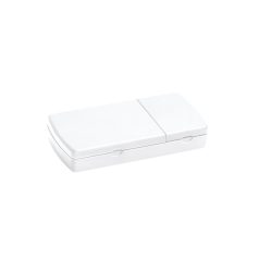 Pill box, White