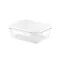 Caserola ermetica 1000 ml, 2502E14235, Everestus, 200 x 150 x 68 mm, Sticla, Alb